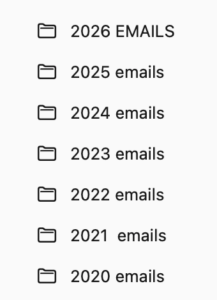 Streamlined Space, Streamlined Solutions, Ruth Hadlock, A Simple Email Organizing Method
